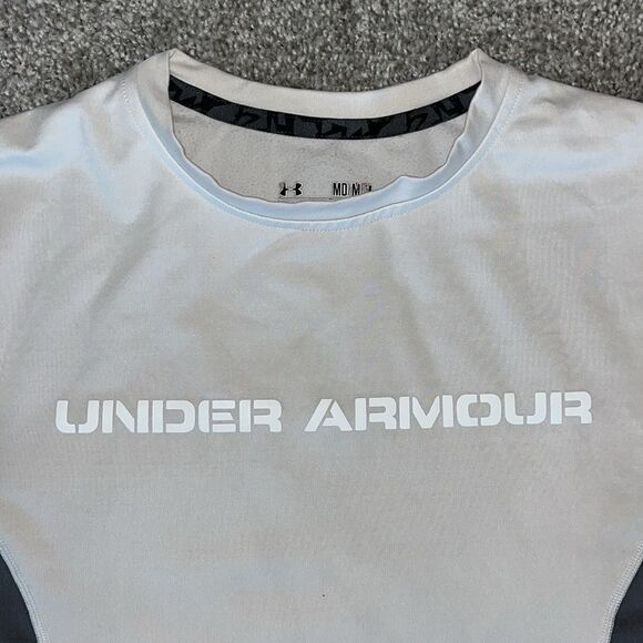 Under Armour NFL combine compression stretch work out shirt M MD thumb cut outs - Picture 2 of 5